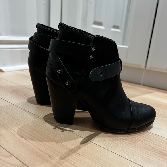 Rag & Bone Harrow Booties in Black - Picture 6 of 12